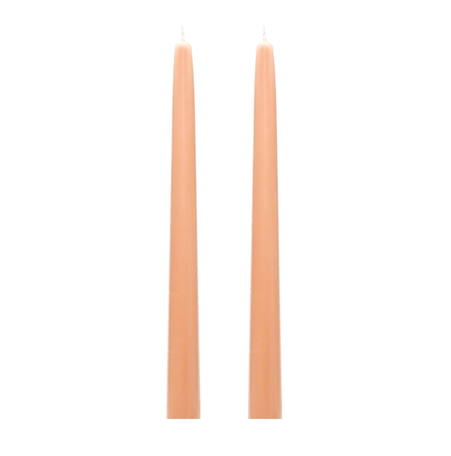 2'li Karamel Konik Şamdan Mum Seti