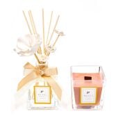 220 ml Dark Wood Oda Kokusu Ve Vegan Mum Seti