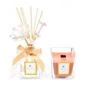 220 ml Dark Wood Oda Kokusu Ve Vegan Mum Seti