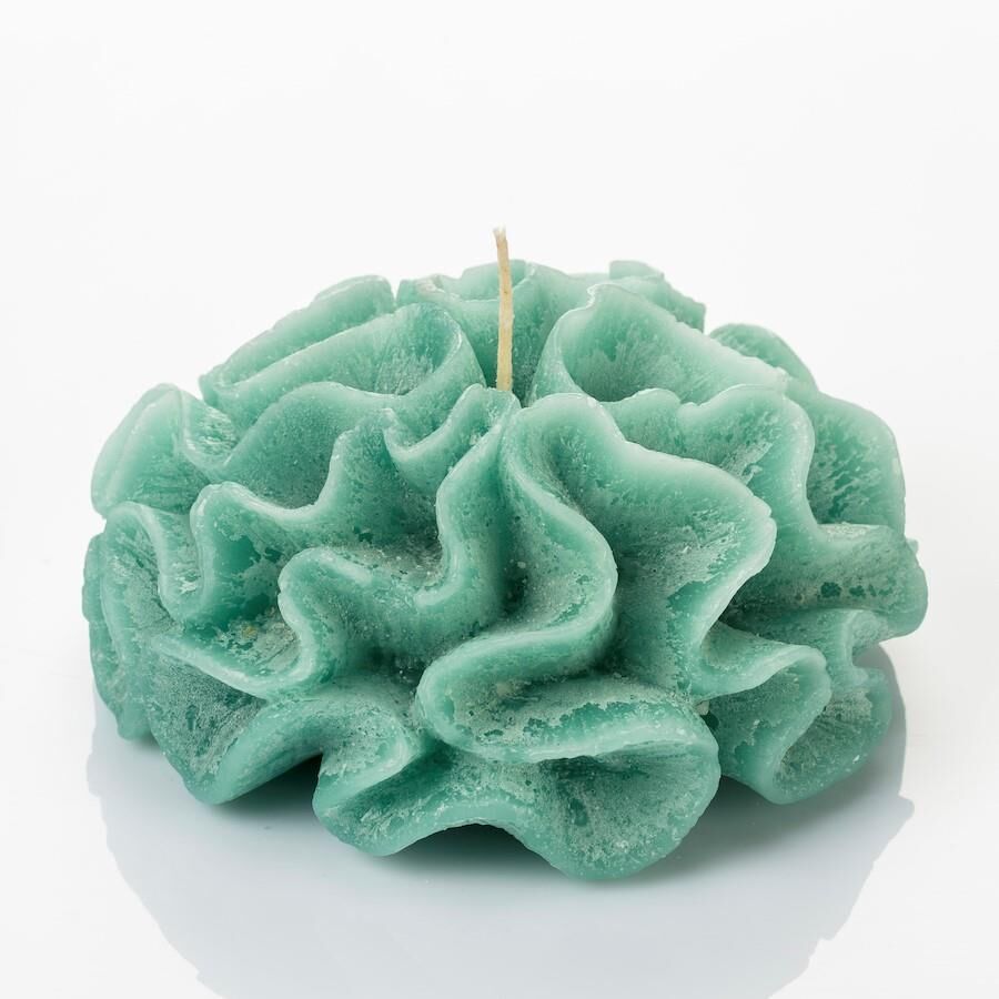 MİSSİ MARİN YEŞİL DALGALI MERCAN MUM