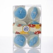 Marin 6'lı Dekorlu Ocean Kokulu Mavi Tealıght Mum Seti