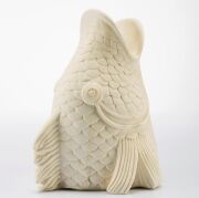 Marin Ocean Kokulu Ekru Dik Balık Seramik Taş