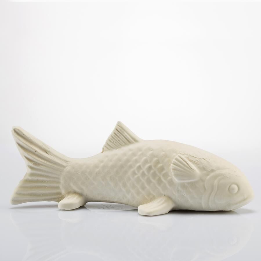 Marin Ocean Kokulu Ekru Uzun Balık Seramik Taş
