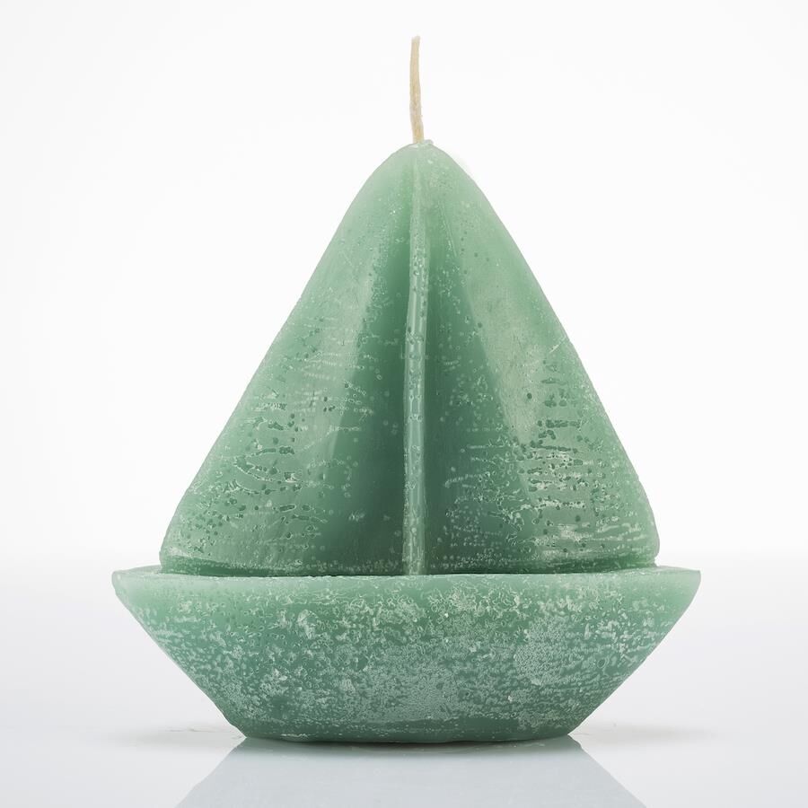 Dekoratif Marin Yeşil Yelken Mum