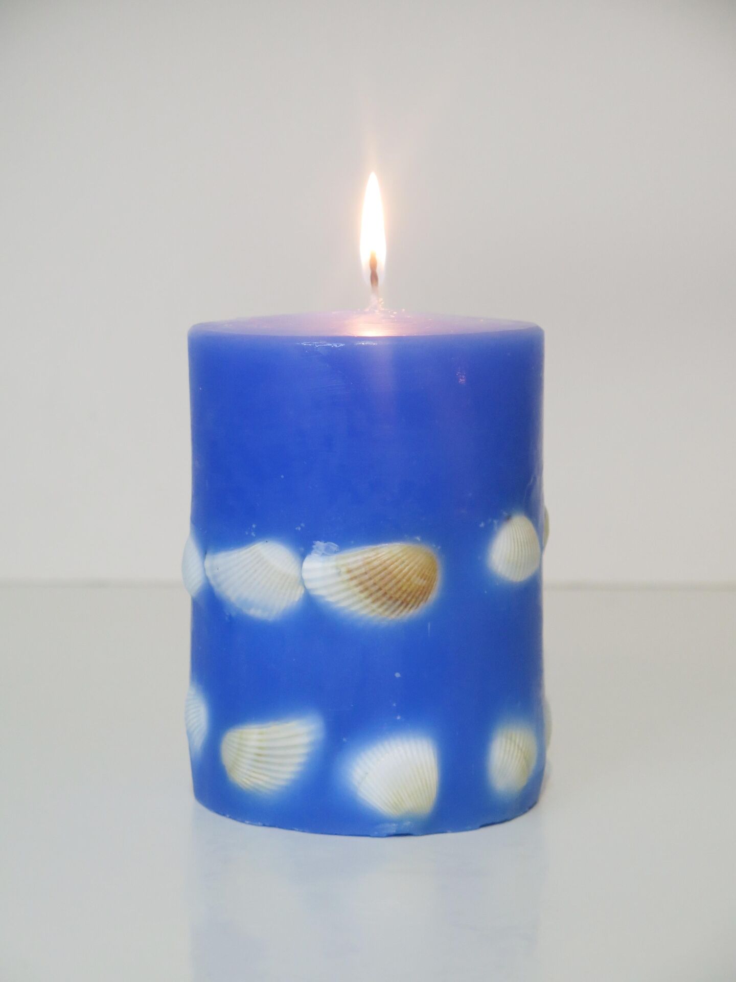 MİSSİ MARİN 9X12 MAVİ DENİZ KABUKLU MUM