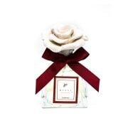 130 ml Lotus Cam Şişe Çiçek Seramik Taşlı Gardenya Oda Kokusu