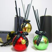 Özel Kutulu 230 cc Parlak Açık Yeşil Şişe Apple&Cinnamon Oda Kokusu Hediye Seti