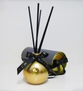 Özel Kutulu 230 cc Gold Şişe Black Vanilya Oda Kokusu Hediye Seti