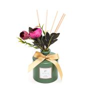 200 ml Çiçek Aksesuarlı Yeşil Şişe White Jasmine Oda Kokusu