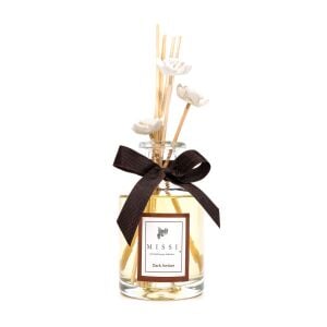 200 ml Silindir Cam Şişe Dark Amber Oda Kokusu