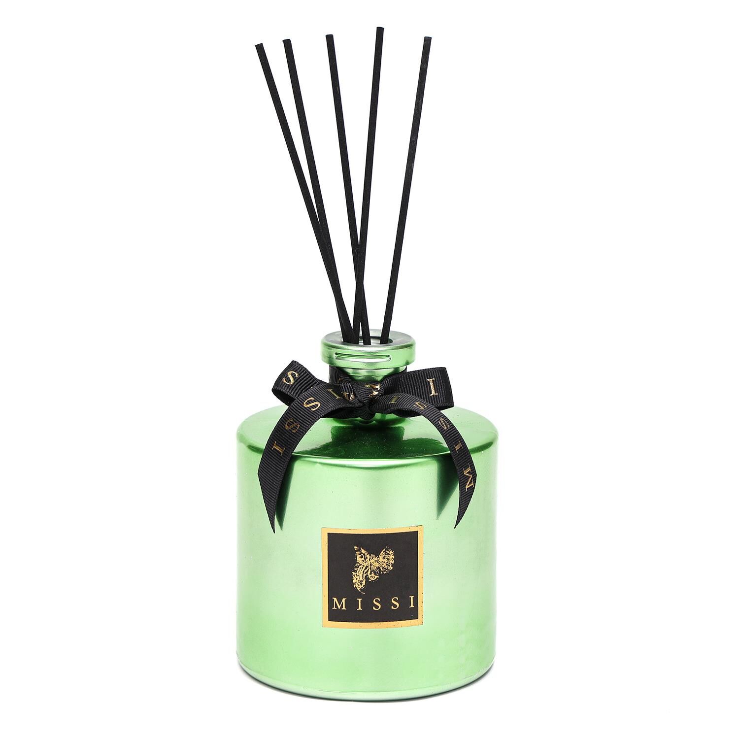 500 ml Parlak Yeşil Silindir Şişe Apple&Cinnamon Oda Kokusu