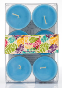 6 LI MAVİ TEALIGHT MUM SETİ