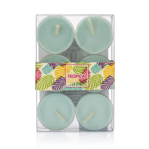 Açık Mavi Tealight Mum – 6’lı Dekoratif Set