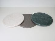 ÖZEL PAH KESİM YUVARLAK DEKORATİF YEŞİL DOĞAL MERMER TAŞ