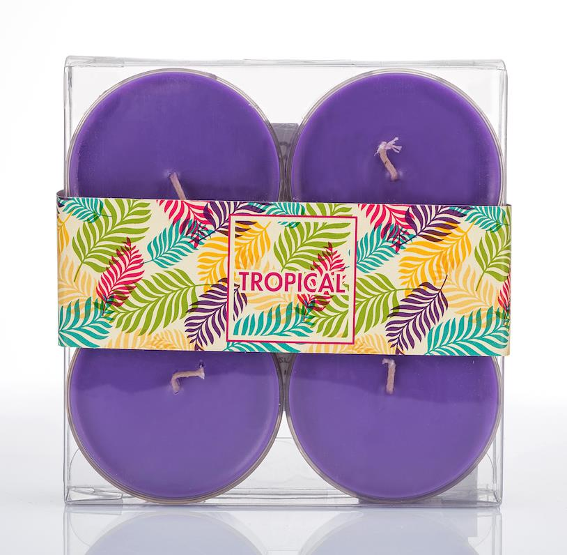 MİSSİ 4'LÜ MOR MAXİ TEALIGHT MUM