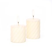 Ekru 2li Spiral Blok Mum Seti
