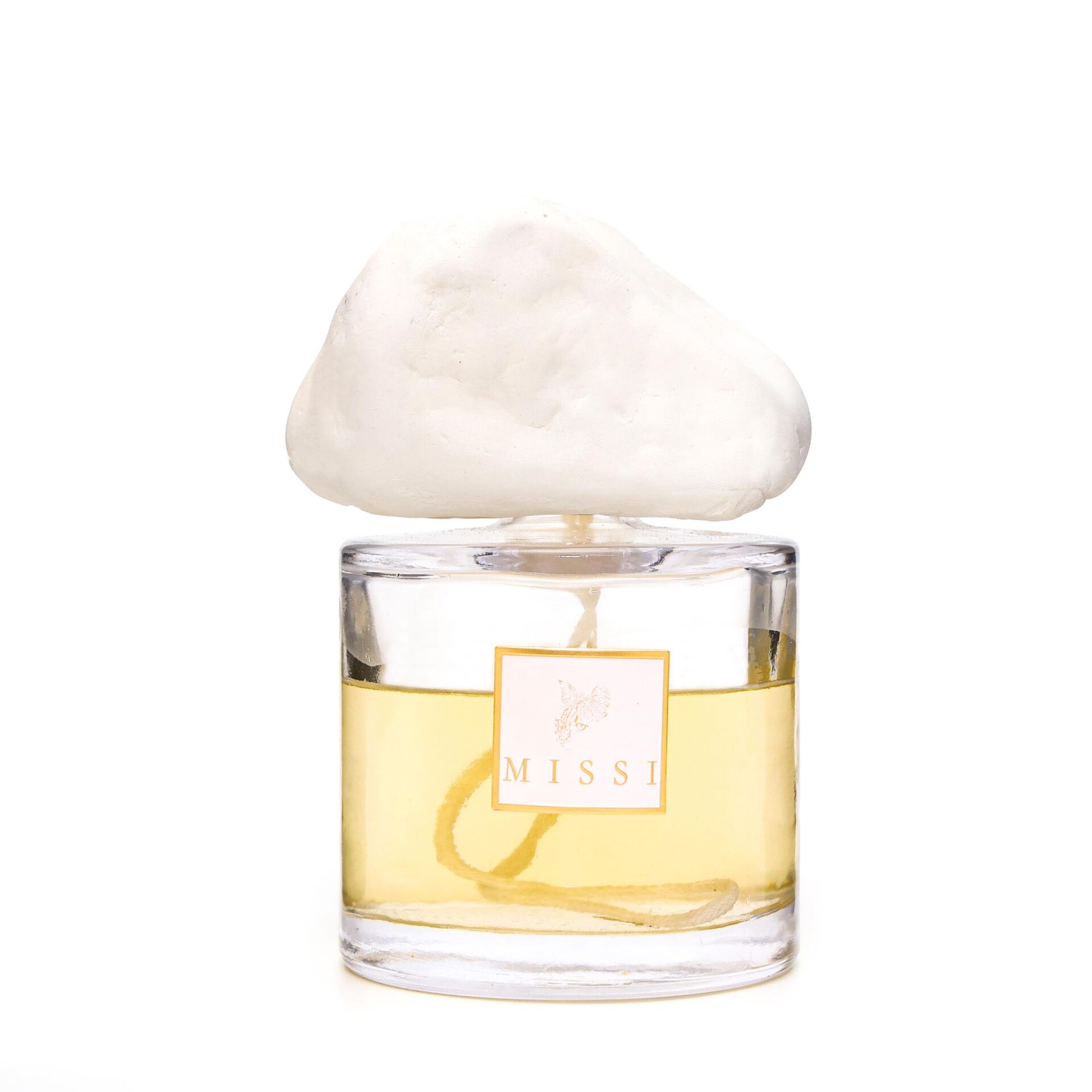 Taştan 500 ml Silindir Şişe Ekru Kaya Taşlı Yasemin Sandal Oda Kokusu