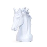 Dekoratif Mavi Seramit Taş At Heykel/Biblo (Ocean Kokulu)