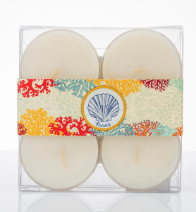 4lü Ekru Maxi Tealight Seti