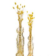 2li Amber Rengi Venüs Cam Vazo Seti