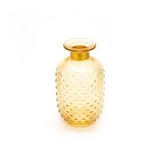 Gold Boyunlu Amber Cam Vazo (15 CM)