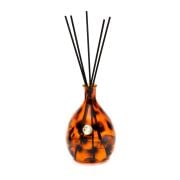 Büyük Dekoratif Leopar Desenli Amorf Cam Şişe Dark Wood Oda Kokusu