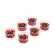 6lı Çamağacı Kabartmalı Tealight Mum Seti