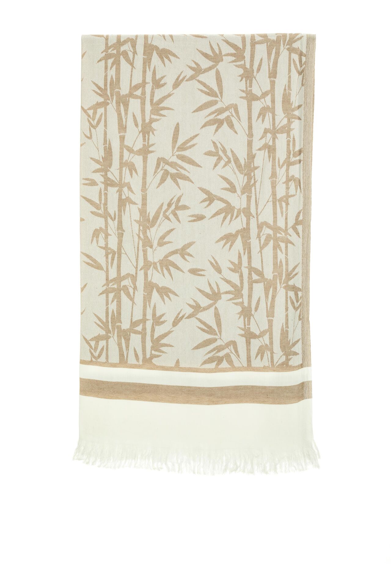 Bej Bambu Jakar Pamuk Peştemal