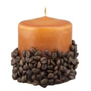 MİSSİ 7X8 KAHVE ÇEKİRDEKLİ AÇIK KAHVERENGİ MUM