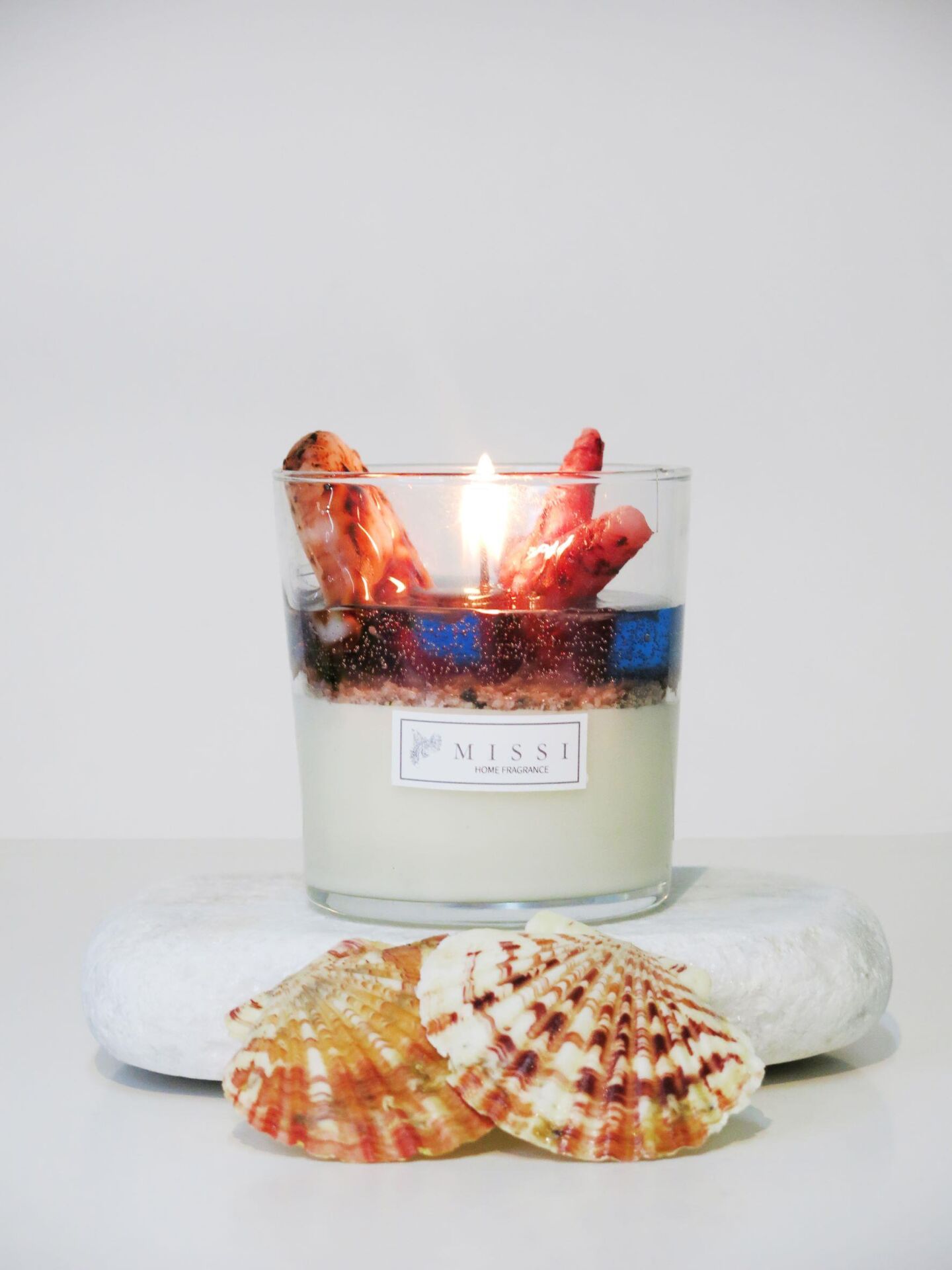 MİSSİ MARİN AQUA BOSPHORUS KOKULU DENİZ YILDIZI DEKORLU VEGAN MUM