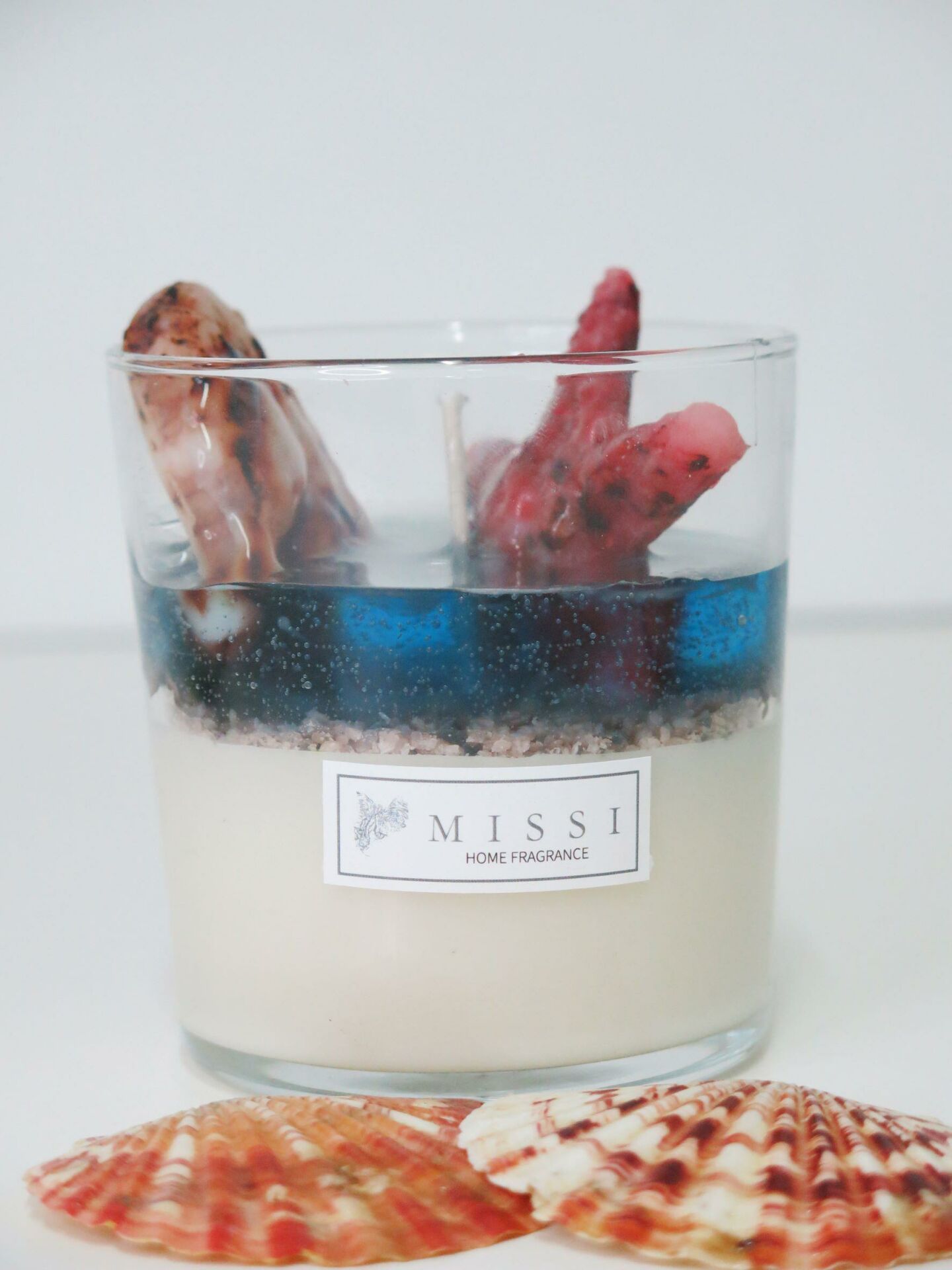 MİSSİ MARİN AQUA BOSPHORUS KOKULU DENİZ YILDIZI DEKORLU VEGAN MUM