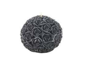 MİSSİ 8 CM GÜL KABARTMALI MUM
