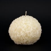 8 cm Gül Kabartmalı Top Mum