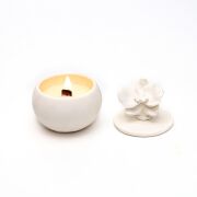 Taştan Seramik Dark Wood Kokulu Cracklıng Vegan Mum (Çıtırtılı)