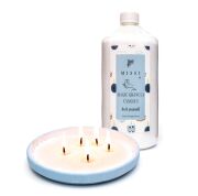 Yaratıcı İnci Tozu Beyaz Mum (30 adet fitil ile birlikte)-400 gr