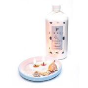 Yaratıcı İnci Tozu Beyaz Mum (30 adet fitil ile birlikte)-400 gr