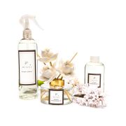 150 ml Seramik Gül Taşlı Bambu Çubuklu White Jasmine Oda Kokusu