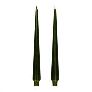 2li Yeşil Piramit Şamdan Mum Seti-33 cm