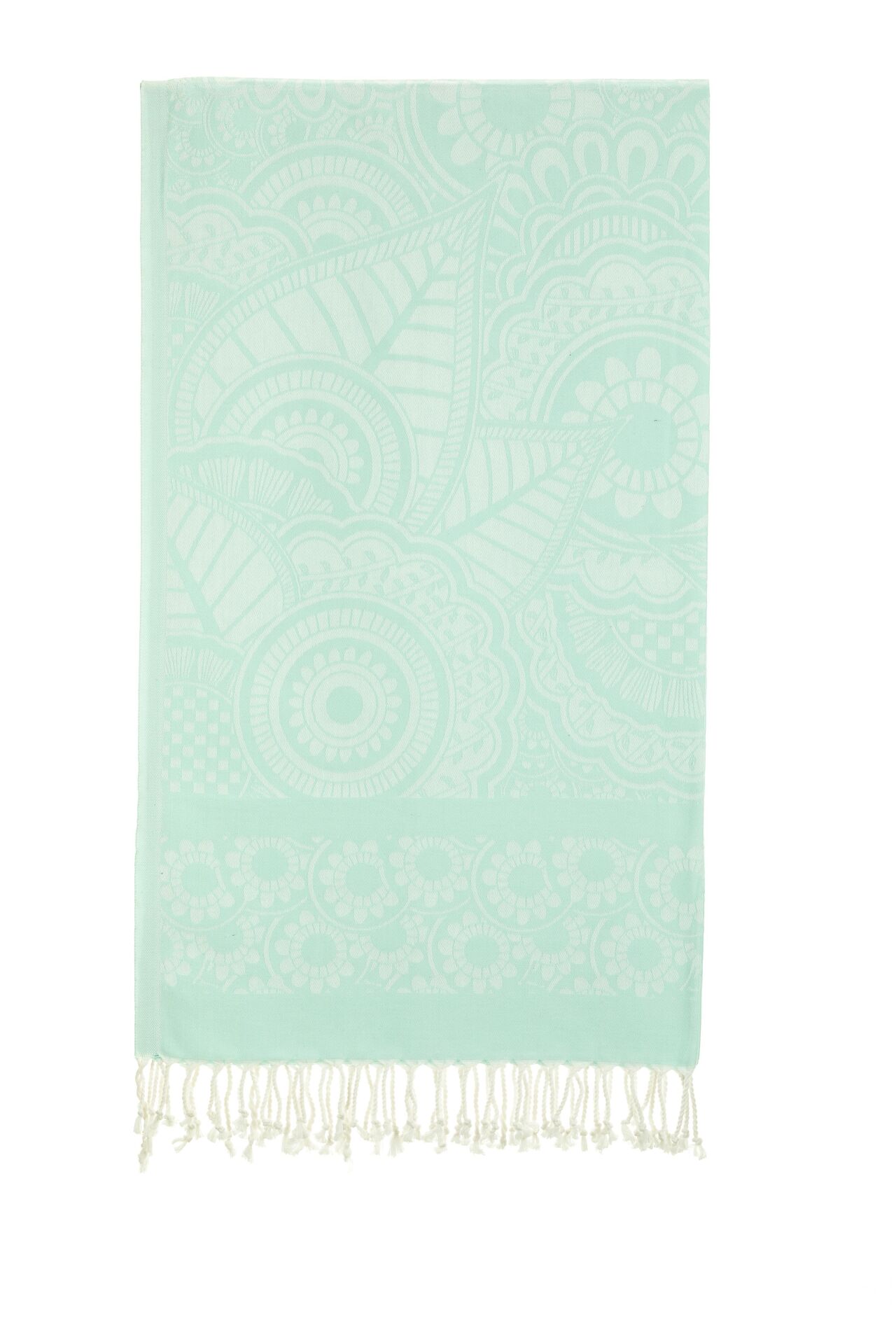 Mint Mandala Jakarlı Pamuk Peştemal