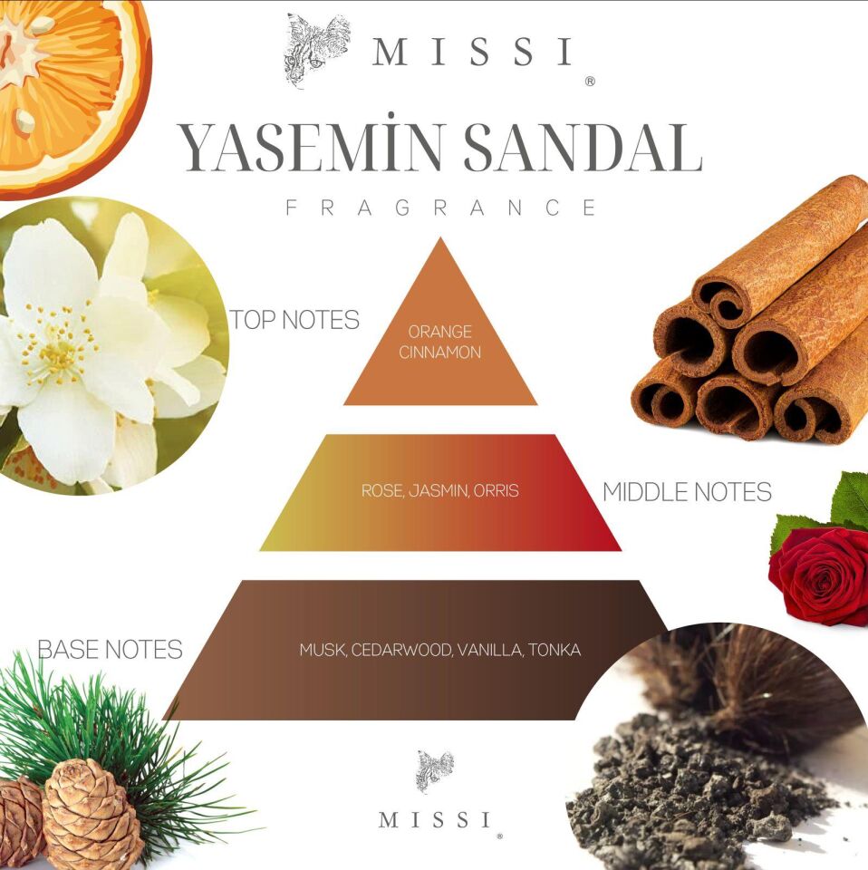 110 ml Yasemin Sandal Yedek Esans ve Bambu Çubuk Seti