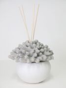 Taştan Seramik 75 ml Gri Mercan Taşlı Black Vanilya Oda Kokusu