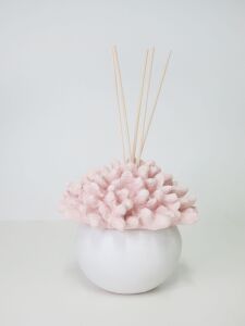MİSSİ TAŞTAN SERAMİK 75 CC PEMBE MERCAN TAŞLI WHITE JASMINE ODA KOKUSU