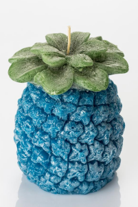 Dekoratif Mavi Ananas Mum