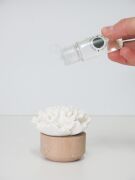 Ahşap Kaideli Balck Vanilya Kokulu Seramik Taş Hediye Seti