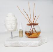 Mystic Buddha Kokulu Buddha Objeli Naturel Ekru Mermer Kaide