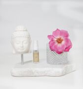 Mystic Buddha Kokulu Buddha Objeli Naturel Ekru Mermer Kaide