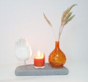 Mystic Buddha Kokulu Buddha Eli Objeli Naturel Antrasit Mermer Kaide