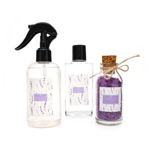 Botanical Lavander Kokulu Banyo Hediye Seti(Oda Spreyi,Kolonya,Banyo Tuzu)