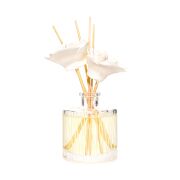 200 ml Kristal Cam Şişe Orkide Taşlı Bambu Çubuklu Vanilya Sandal Oda Kokusu