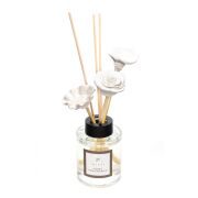 100 ml Çiçek Taş Bambu Çubuklu Beyaz Sabun Oda/Banyo Kokusu